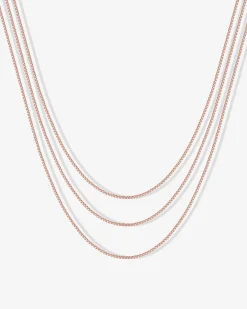 PAVOI Layered|Chains-Three Layered Chain Necklace