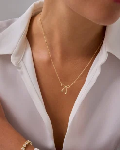 PAVOI Pendants-Tied Up Bow Necklace