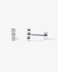 PAVOI Flat Backs|Studs-Tiny Bar Round Screw Back Studs