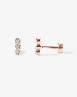 PAVOI Flat Backs|Studs-Tiny Bar Round Screw Back Studs