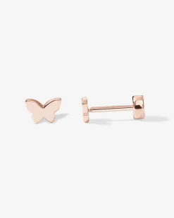 PAVOI Flat Backs|Studs-Tiny Butterfly Screw Back Studs