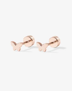 PAVOI Flat Backs|Studs-Tiny Butterfly Screw Back Studs