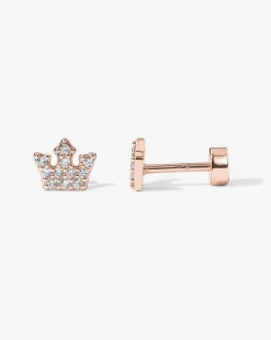 PAVOI Flat Backs|Studs-Tiny Crown Screw Back Studs