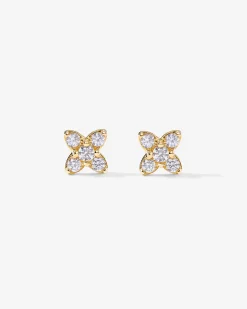 PAVOI Flat Backs|Studs-Tiny Flower Screw Back Stud
