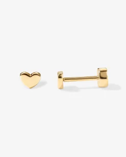 PAVOI Flat Backs|Studs-Tiny Heart Screw Back Studs