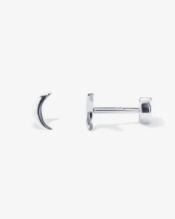 PAVOI Flat Backs|Studs-Tiny Moon Screw Back Studs