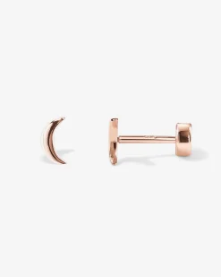 PAVOI Flat Backs|Studs-Tiny Moon Screw Back Studs