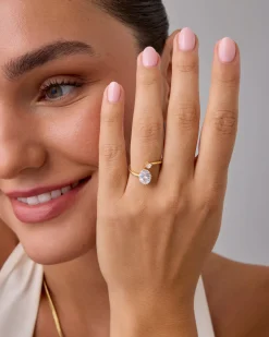 PAVOI Engagement-Toi Et Moi Oval Ring