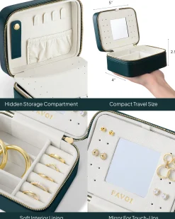 PAVOI Jewelry Box-Travel Jewelry Box