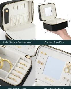 PAVOI Jewelry Box-Travel Jewelry Box