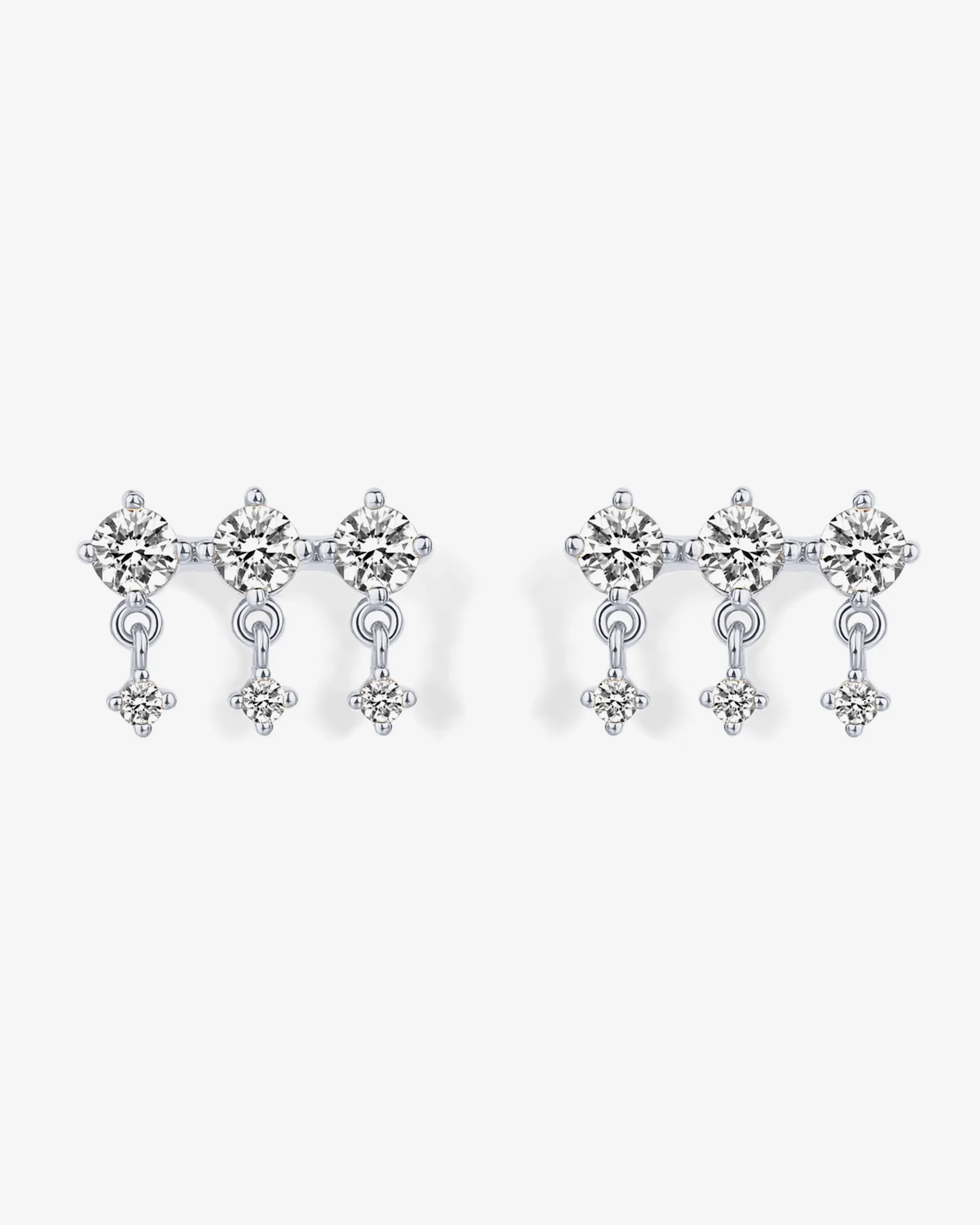 PAVOI Crawlers|Studs-Triple Dangle No Piercing Earrings