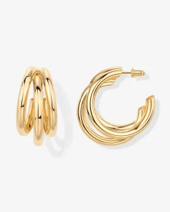 PAVOI Hoops-Triple Multi Hoop Earrings