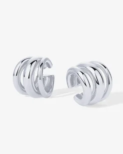 PAVOI Statement|Cuffs-Triple Ring Ear Cuffs