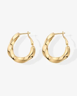 PAVOI Hoops-Twisted Chunky Huggies
