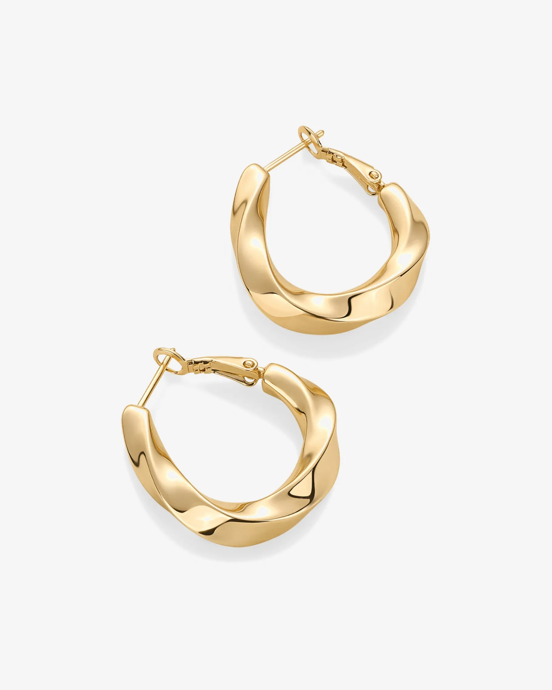PAVOI Hoops-Twisted Chunky Huggies