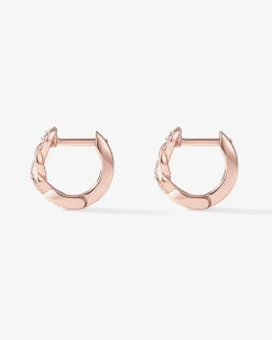 PAVOI Huggies-Twisted Cubic Zirconia Huggies
