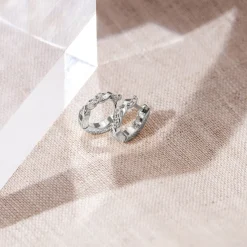 PAVOI Huggies-Twisted Cubic Zirconia Huggies