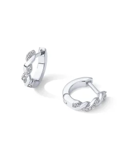 PAVOI Huggies-Twisted Cubic Zirconia Huggies