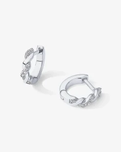PAVOI Huggies-Twisted Cubic Zirconia Huggies