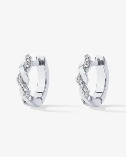 PAVOI Huggies-Twisted Cubic Zirconia Huggies