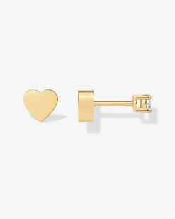 PAVOI Flat Backs|Studs-Two-Way Heart Studs
