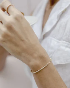 PAVOI Vermeil Bracelets-Vermeil Adjustable Tennis Bracelet