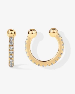 PAVOI Vermeil Earrings-Vermeil Amelia Ear Cuffs