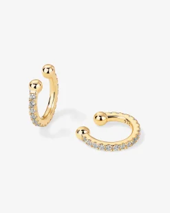 PAVOI Vermeil Earrings-Vermeil Amelia Ear Cuffs