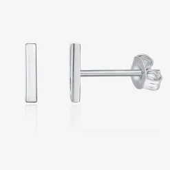 PAVOI Vermeil Earrings-Vermeil Bar Studs