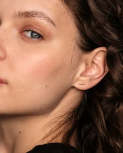 PAVOI Vermeil Earrings-Vermeil Bar Studs