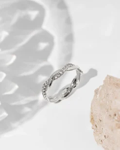 PAVOI Vermeil Rings-Vermeil Braided Eternity Band