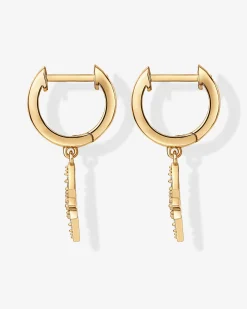 PAVOI Vermeil Earrings-Vermeil Celestial Huggies
