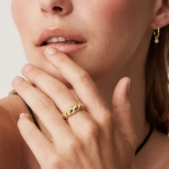 PAVOI Vermeil Rings-Vermeil Croissant Ring