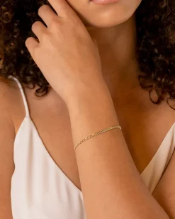 PAVOI Vermeil Bracelets|Vermeil Rings-Vermeil Curb Chain Bracelet