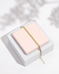 PAVOI Vermeil Bracelets|Vermeil Rings-Vermeil Curb Chain Bracelet