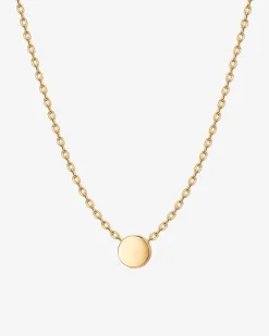 PAVOI Vermeil Necklaces-Vermeil Disc Necklace