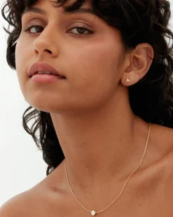PAVOI Vermeil Necklaces-Vermeil Disc Necklace