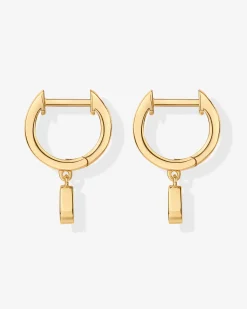PAVOI Vermeil Earrings-Vermeil Drop Pear Huggies