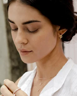 PAVOI Vermeil Earrings-Vermeil Echo Hoops