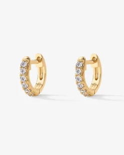 PAVOI Vermeil Earrings-Vermeil Georgia Huggies