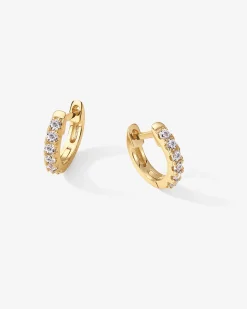 PAVOI Vermeil Earrings-Vermeil Georgia Huggies