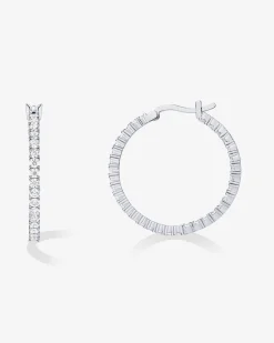PAVOI Vermeil Earrings-Vermeil Inside-Out Hoops