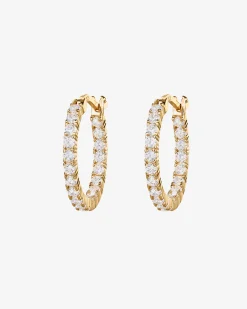PAVOI Vermeil Earrings-Vermeil Inside-Out Hoops