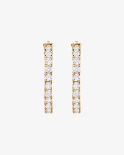 PAVOI Vermeil Earrings-Vermeil Inside-Out Hoops