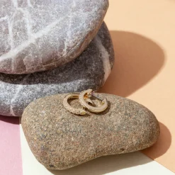 PAVOI Vermeil Earrings-Vermeil Josephine Huggies