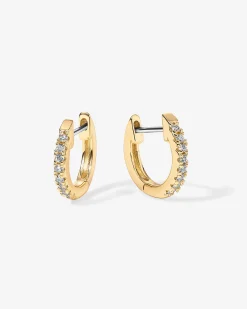 PAVOI Vermeil Earrings-Vermeil Josephine Huggies