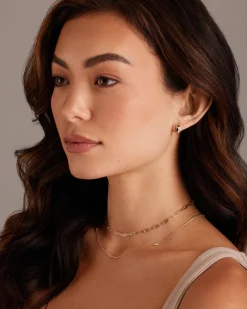 PAVOI Vermeil Earrings-Vermeil Kimbra Huggies