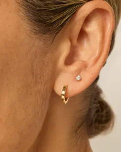PAVOI Vermeil Earrings-Vermeil Leviosa Hoop