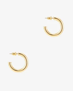 PAVOI Vermeil Earrings-Vermeil Lightweight Hoop (3.5mm)