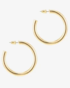 PAVOI Vermeil Earrings-Vermeil Lightweight Hoop (3.5mm)